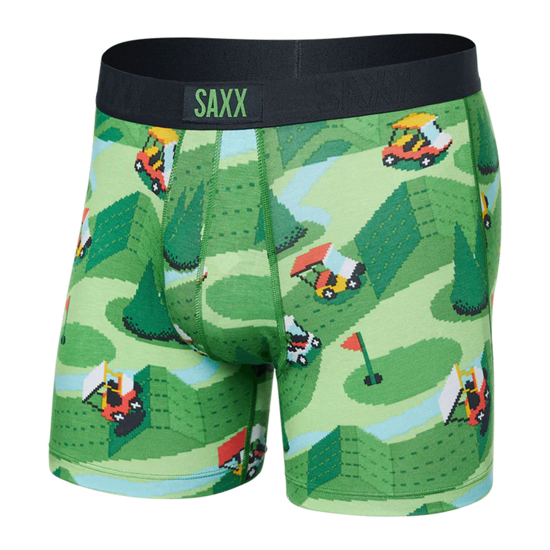 Saxx Men's Vibe Super Soft Boxer Briefs #color_excite-carts-green