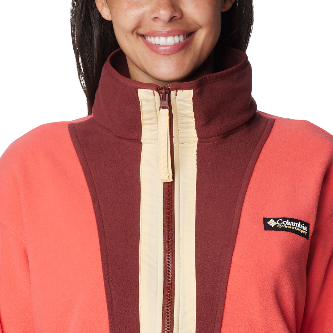 Columbia Women's Back Bowl Fleece #color_juicy-spice-sunkissed