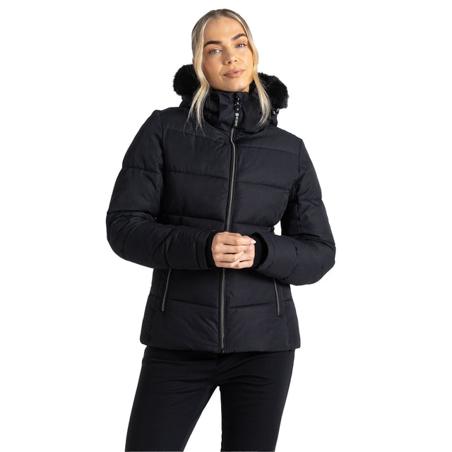 Dare 2b Women's Glamorize IV Ski Jacket Black / X-Small-Black / Small-Black / Medium-Black / Large-Black / X-Large #- 53 Degrees North 