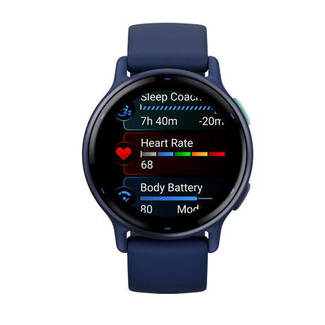 Garmin Vivoactive 5 AMOLED Sports Smartwatch Metallic Navy-Metallic Orchid-Slate #- 53 Degrees North 