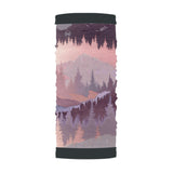 BUFF Polar Reversible Neck Gaiter Urid Black-Snout Ecru-Sybe Blue-Metly Rosewood #- 53 Degrees North 