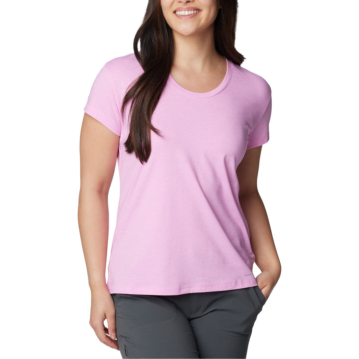 Columbia Women's Sun Trek Short Sleeve T-shirt #color_cosmos-heather