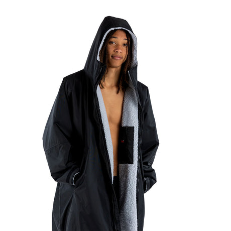 Dryrobe Advance Long Sleeve Changing Robe Black/Grey / X-Small-Black/Grey / Small-Black/Grey / Medium-Black/Grey / Large-Black/Camo Black / Small #- 53 Degrees North 