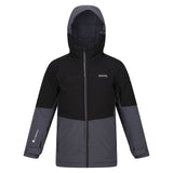 Regatta Kids Kids' Jr Highton Padded III Jacket Black/Seal Grey / Age 3-4-Black/Seal Grey / Age 5-6-Black/Seal Grey / Age 7-8-Black/Seal Grey / Age 9-10-Black/Seal Grey / Age 11-12 #- 53 Degrees North 