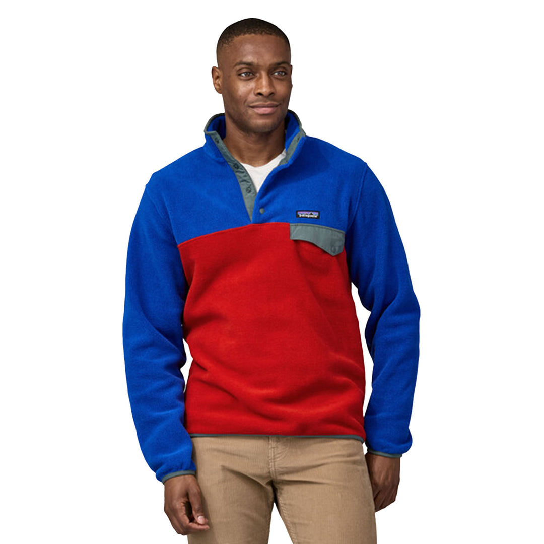 Patagonia Men's Lightweight Synch Snap-T Pullover #color_touring-red