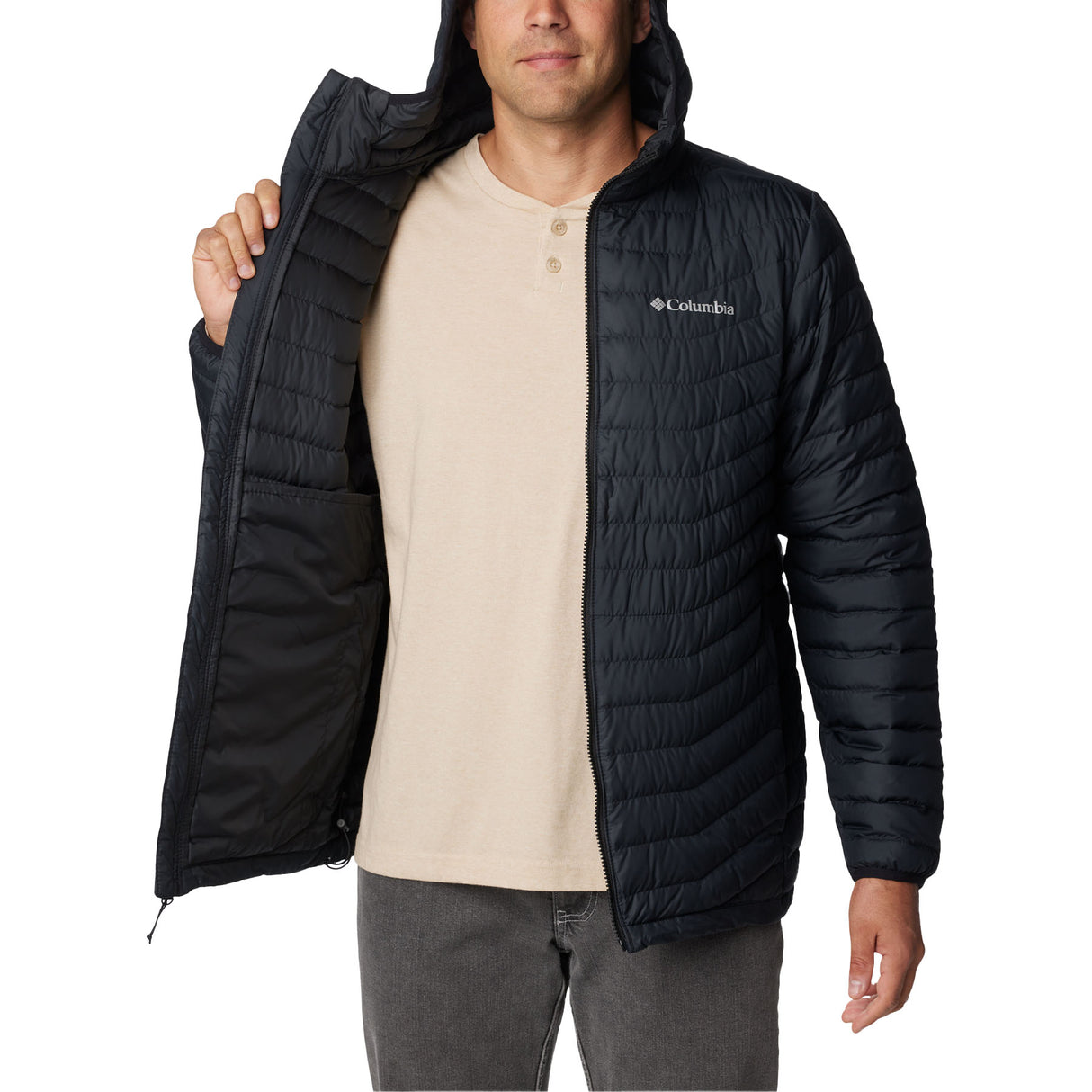 Columbia Men's Westridge Down Hooded Jacket Black / Small-Black / Medium-Black / Large-Black / X-Large-Black / XX-Large #- 53 Degrees North 