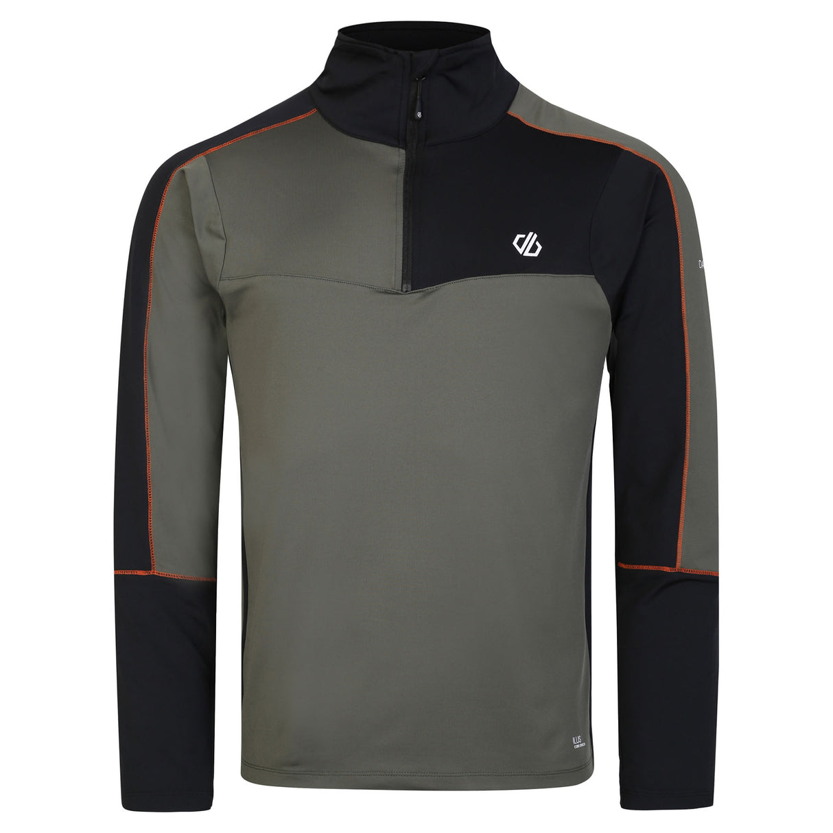 Dare 2b Men's Dignify II Core Stretch Midlayer Top Lichen Green/Black / Small-Lichen Green/Black / Medium-Lichen Green/Black / Large-Lichen Green/Black / X-Large-Lichen Green/Black / XX-Large #- 53 Degrees North 