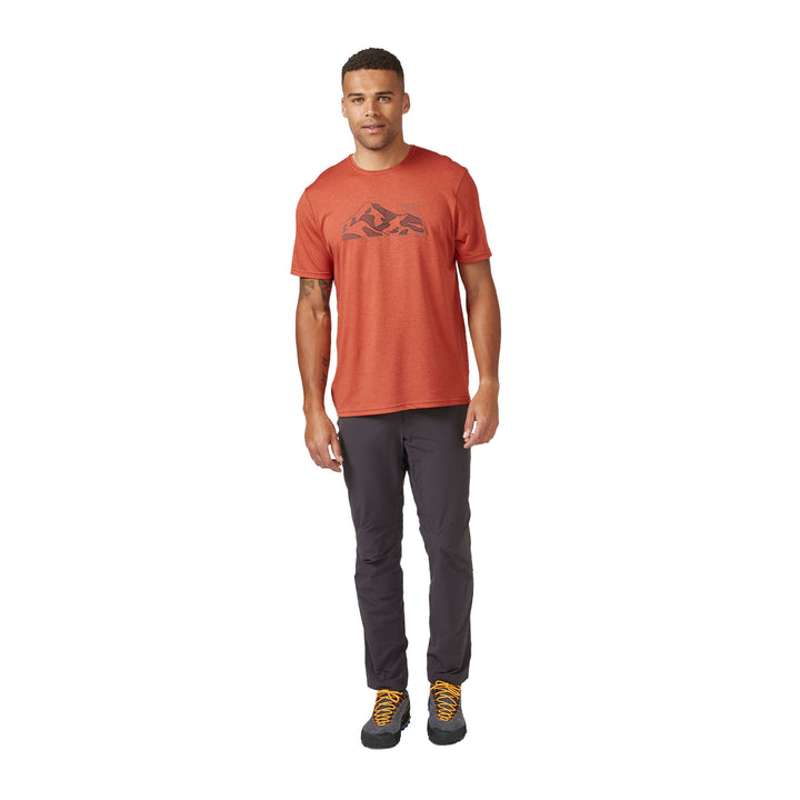 Rab Men's Mantle Mountain Short Sleeve T-shirt #color_red-clay