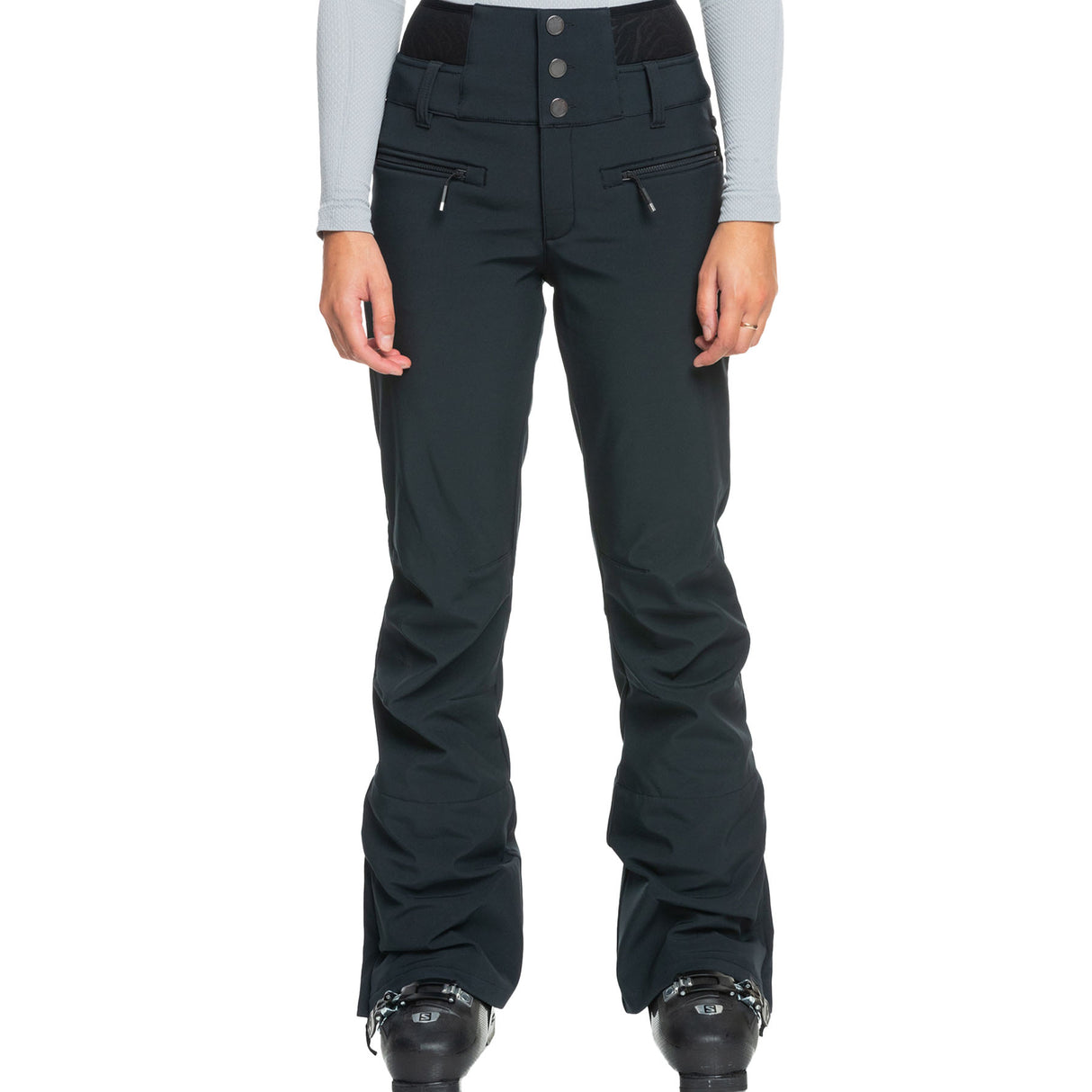 Roxy Women's Rising High Ski Trousers True Black / X-Small-True Black / Small-True Black / Medium-True Black / Large-True Black / X-Large #- 53 Degrees North 