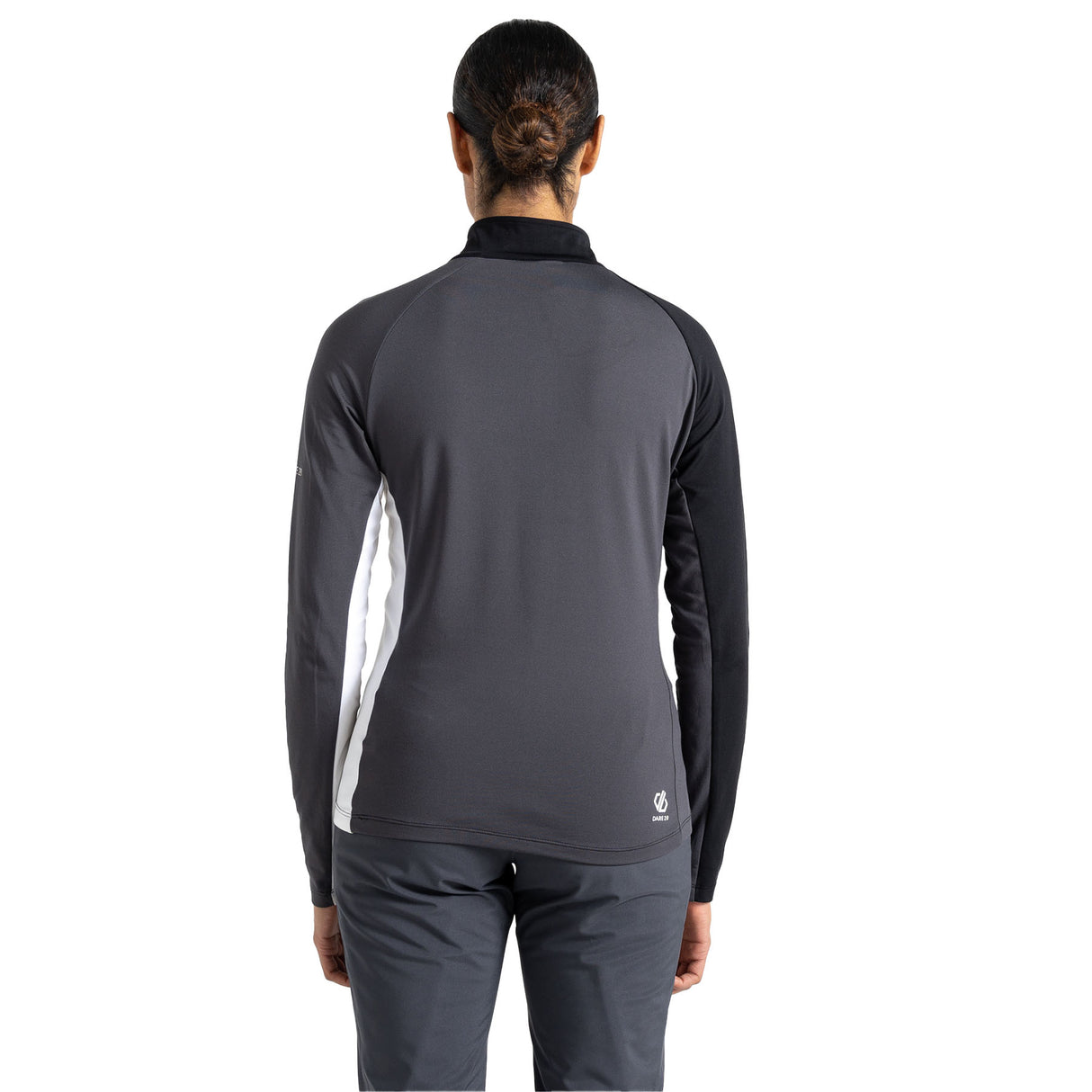 Dare 2b Women's Ice Core Stretch Midlayer Top Black/Ebony Grey / X-Small-Black/Ebony Grey / Small-Black/Ebony Grey / Medium-Black/Ebony Grey / Large-Black/Ebony Grey / X-Large #- 53 Degrees North 