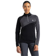 Dare 2b Women's Ice Core Stretch Midlayer Top Black/Ebony Grey / X-Small-Black/Ebony Grey / Small-Black/Ebony Grey / Medium-Black/Ebony Grey / Large-Black/Ebony Grey / X-Large #- 53 Degrees North 
