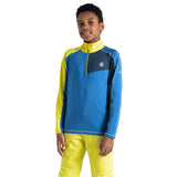 Dare 2b Kids' Formate II Core Stretch Long Sleeve Midlayer Top Gulfstream/Fjord Blue/Rusty Orange / Age 3-4-Gulfstream/Fjord Blue/Rusty Orange / Age 5-6-Gulfstream/Fjord Blue/Rusty Orange / Age 7-8-Gulfstream/Fjord Blue/Rusty Orange / Age 9-10-Gulfstream/Fjord Blue/Rusty Orange / Age 11-12 #- 53 Degrees North 