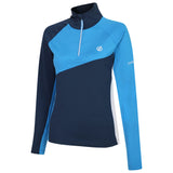 Dare 2b Women's Ice Core Stretch Midlayer Top Black/Ebony Grey / X-Small-Black/Ebony Grey / Small-Black/Ebony Grey / Medium-Black/Ebony Grey / Large-Black/Ebony Grey / X-Large #- 53 Degrees North 