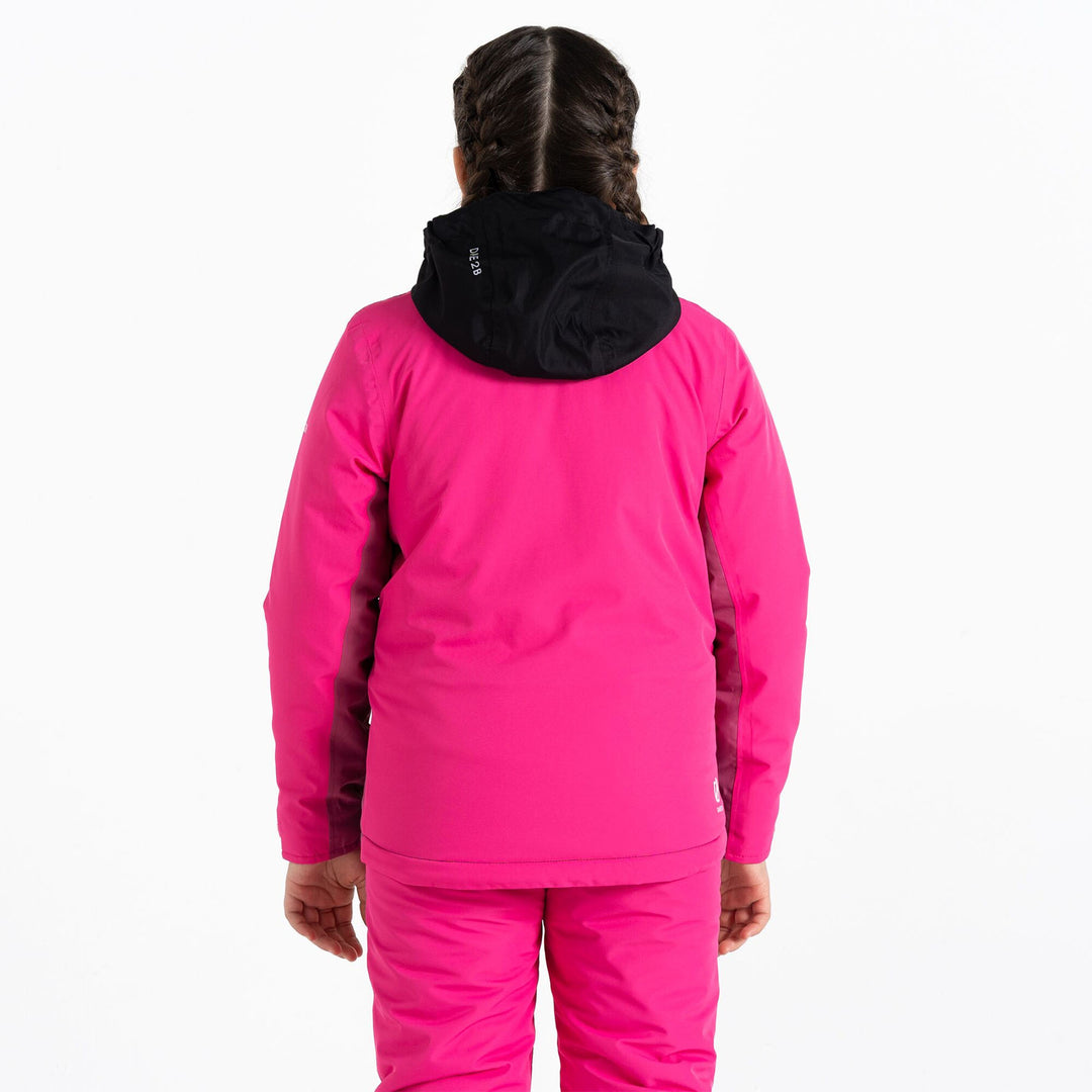 Dare 2b Kids' Impose III Ski Jacket #color_pure-pink-black