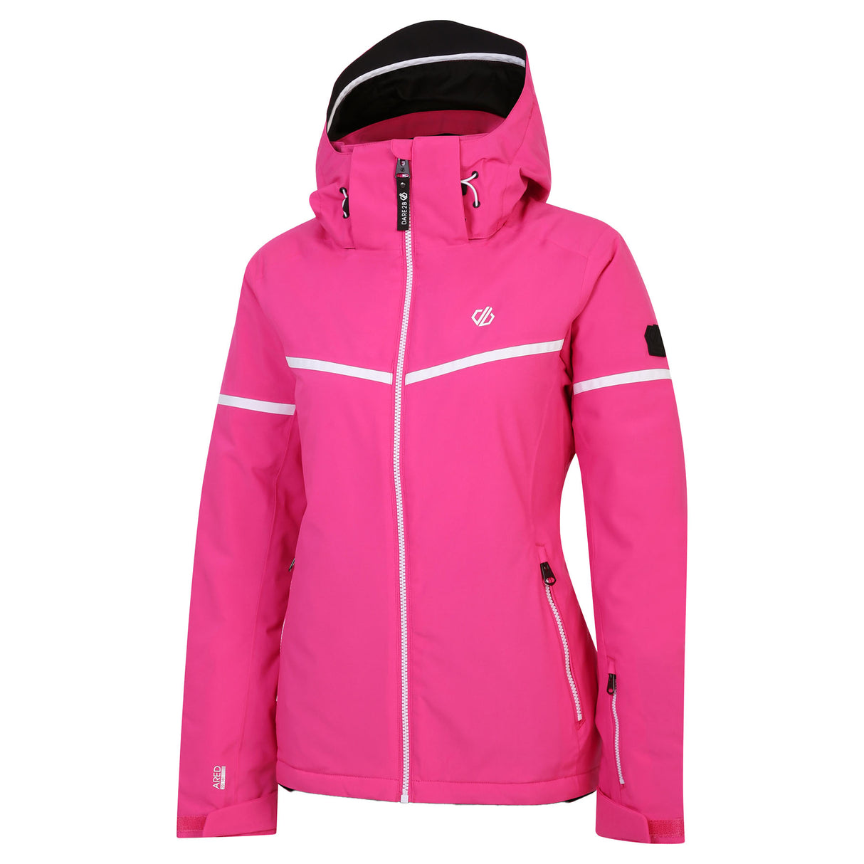 Dare 2b Women's Carving Ski Jacket Black/Ebony Grey / X-Small-Black/Ebony Grey / Small-Black/Ebony Grey / Medium-Black/Ebony Grey / Large-Black/Ebony Grey / X-Large #- 53 Degrees North 