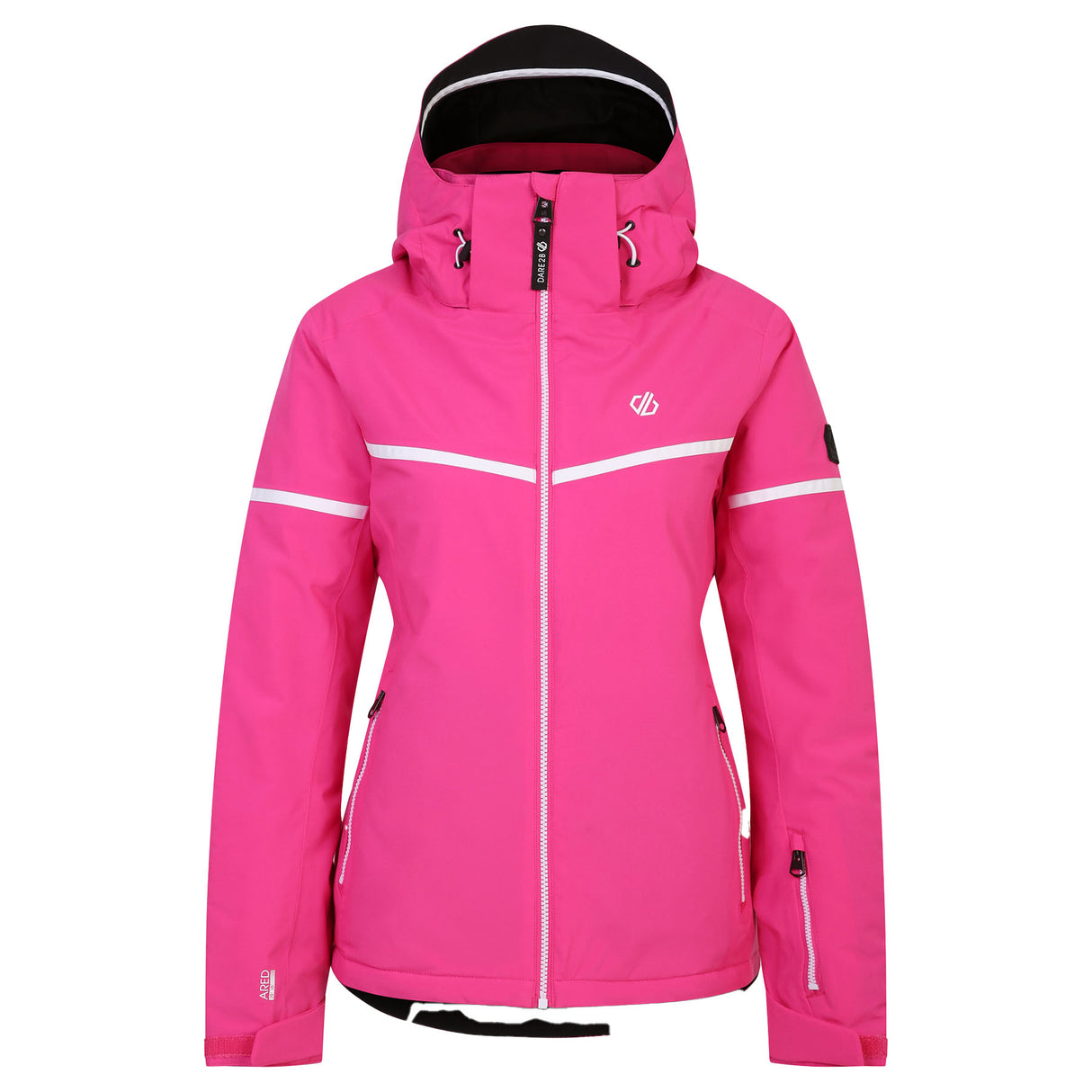 Dare 2b Women's Carving Ski Jacket Black/Ebony Grey / X-Small-Black/Ebony Grey / Small-Black/Ebony Grey / Medium-Black/Ebony Grey / Large-Black/Ebony Grey / X-Large #- 53 Degrees North 