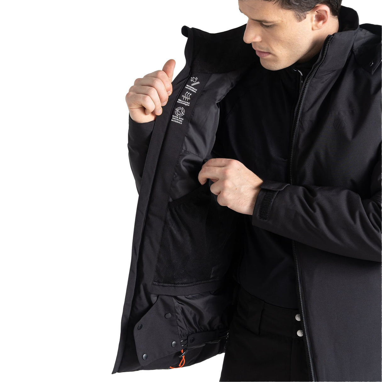 Dare 2b Men's Eagle Jacket Black / X-Small-Black / Small-Black / Medium-Black / Large-Black / X-Large #- 53 Degrees North 