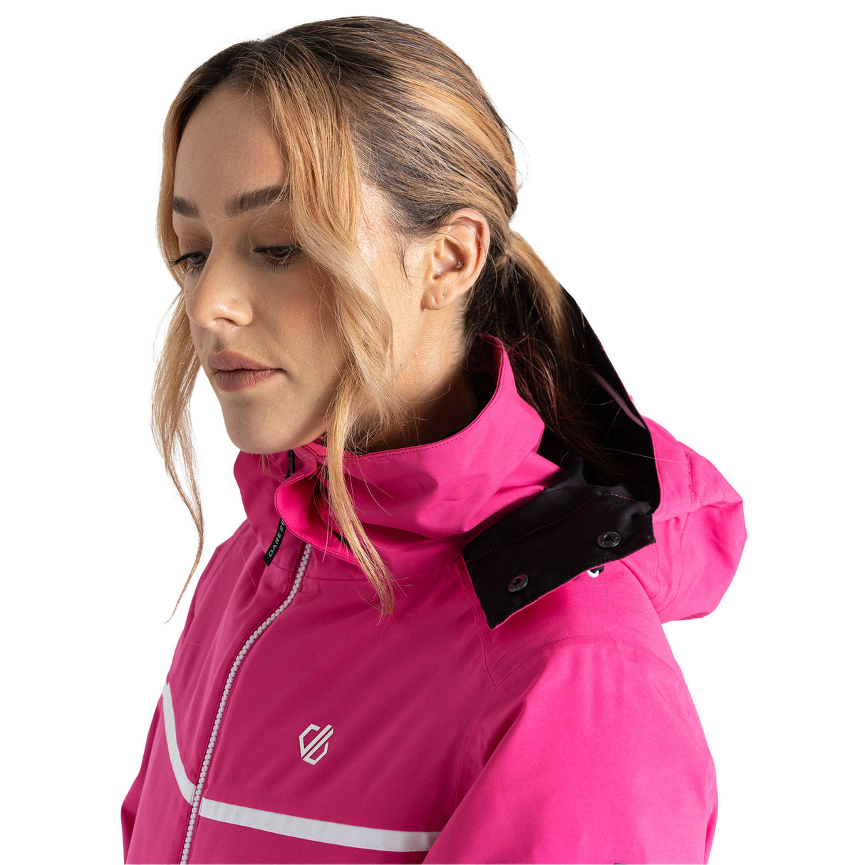 Dare 2b Women's Carving Ski Jacket Black/Ebony Grey / X-Small-Black/Ebony Grey / Small-Black/Ebony Grey / Medium-Black/Ebony Grey / Large-Black/Ebony Grey / X-Large #- 53 Degrees North 