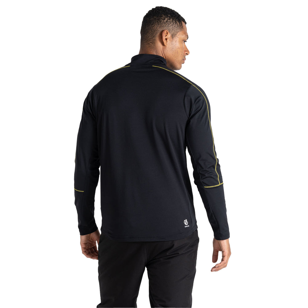 Men's Dignify II Core Stretch Midlayer Top #color_black-neon-spring