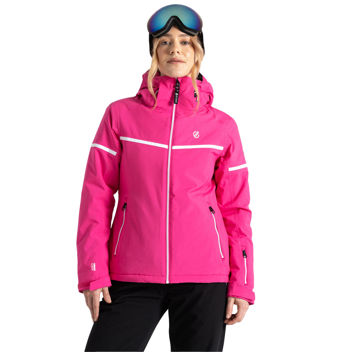 Dare 2b Women's Carving Ski Jacket Black/Ebony Grey / X-Small-Black/Ebony Grey / Small-Black/Ebony Grey / Medium-Black/Ebony Grey / Large-Black/Ebony Grey / X-Large #- 53 Degrees North 