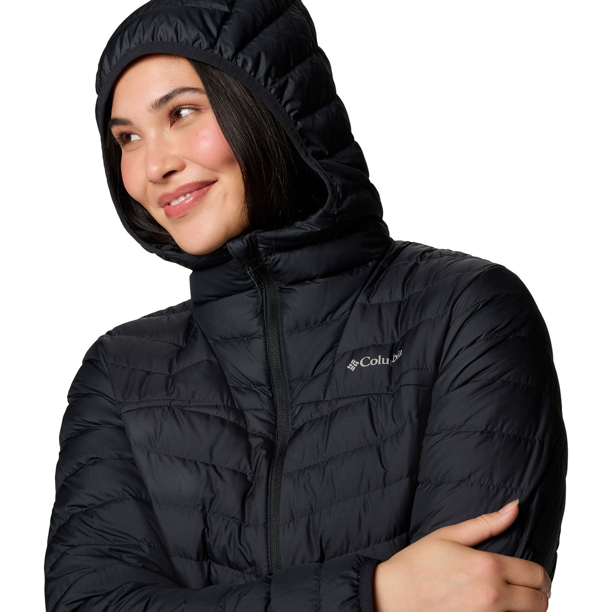 Columbia Women's Westridge Hooded Down Jacket Black / X-Small-Black / Small-Black / Medium-Black / Large-Black / X-Large #- 53 Degrees North 