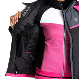 Dare 2b Women's Carving Ski Jacket Black/Ebony Grey / X-Small-Black/Ebony Grey / Small-Black/Ebony Grey / Medium-Black/Ebony Grey / Large-Black/Ebony Grey / X-Large #- 53 Degrees North 