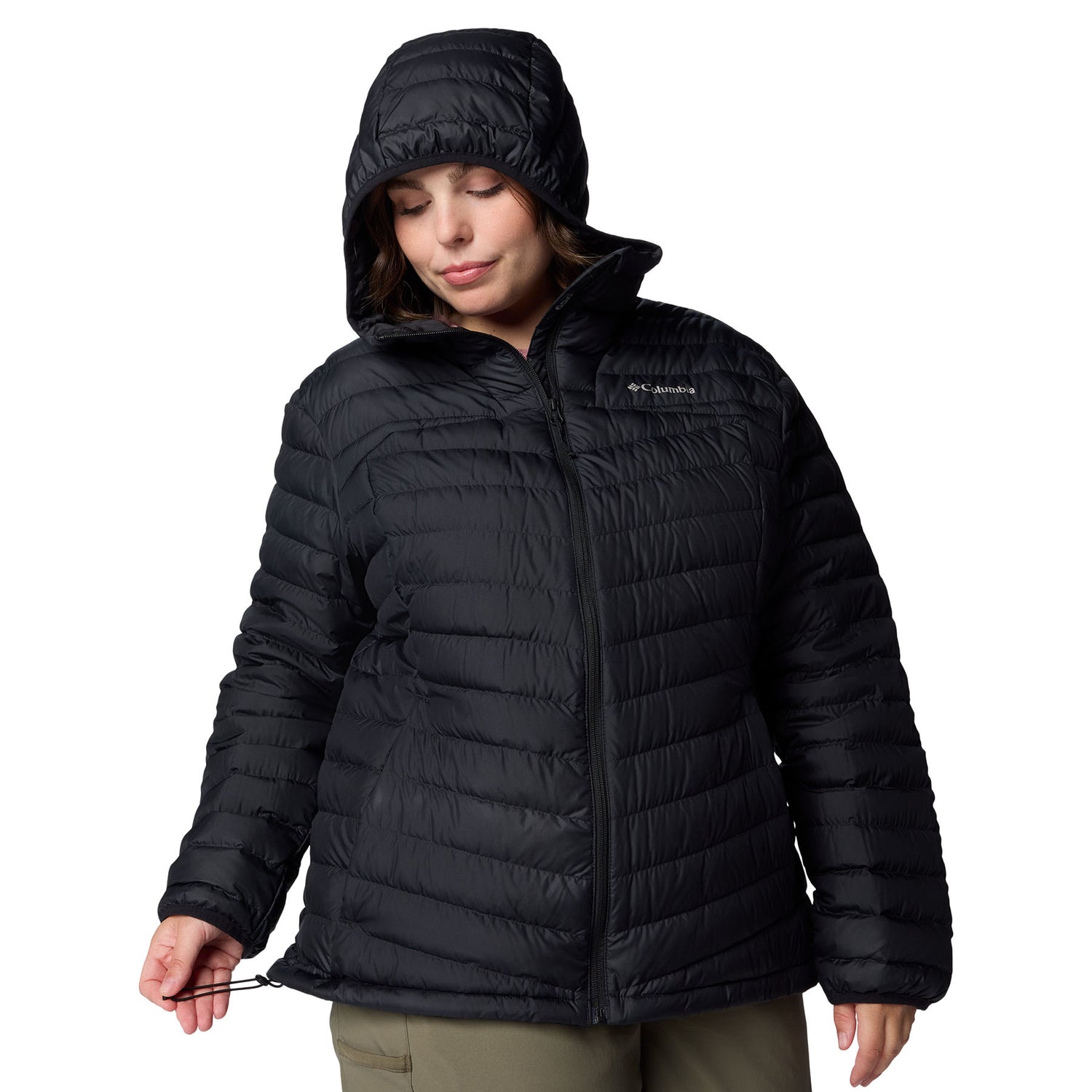 Columbia Women's Westridge Hooded Down Jacket Black / X-Small-Black / Small-Black / Medium-Black / Large-Black / X-Large #- 53 Degrees North 