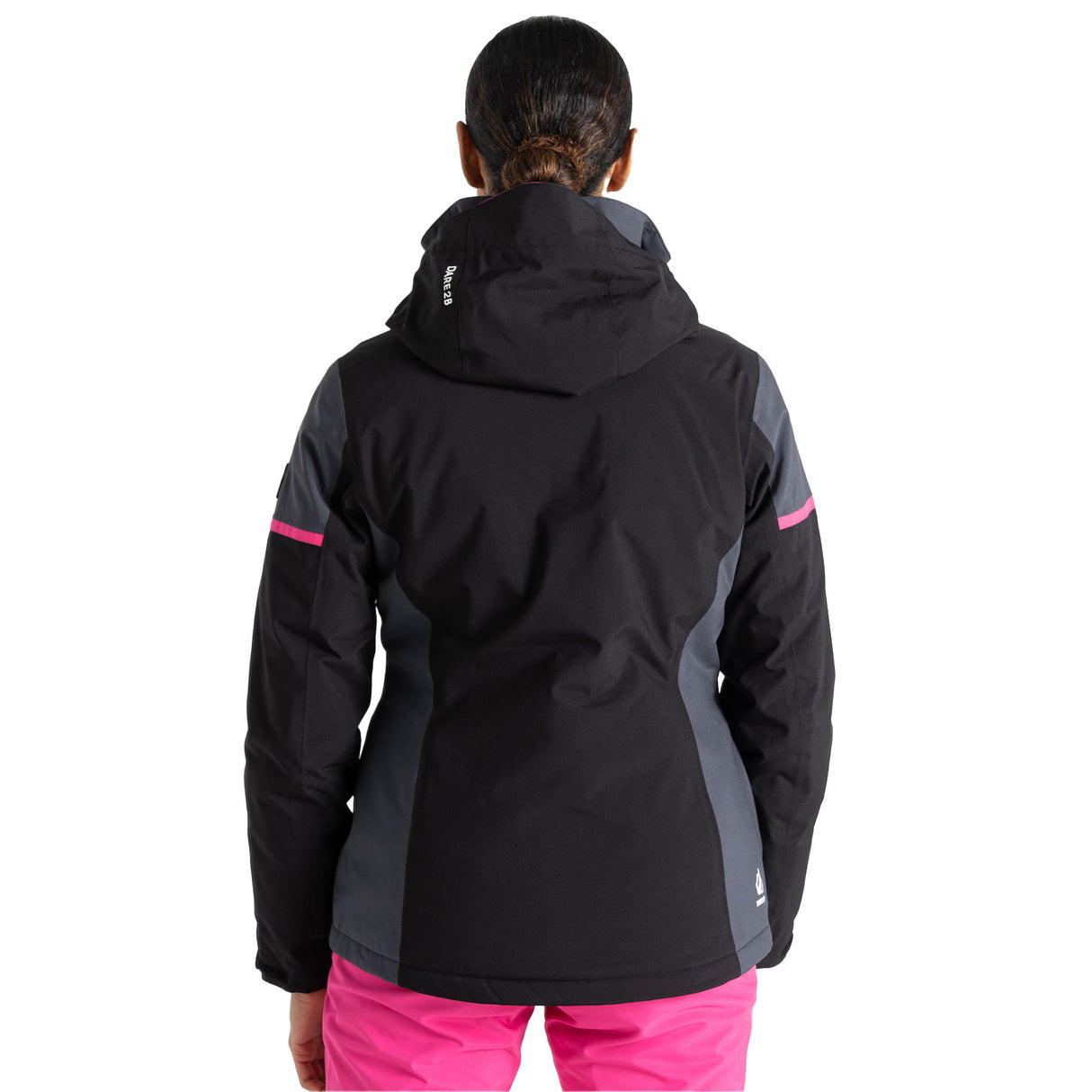 Dare 2b Women's Carving Ski Jacket Black/Ebony Grey / X-Small-Black/Ebony Grey / Small-Black/Ebony Grey / Medium-Black/Ebony Grey / Large-Black/Ebony Grey / X-Large #- 53 Degrees North 