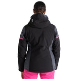 Dare 2b Women's Carving Ski Jacket Black/Ebony Grey / X-Small-Black/Ebony Grey / Small-Black/Ebony Grey / Medium-Black/Ebony Grey / Large-Black/Ebony Grey / X-Large #- 53 Degrees North 