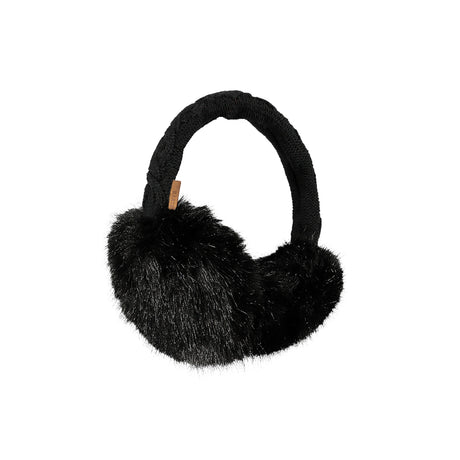 Barts Adjustable Faux Fur Earmuffs Black-Sand-Heather Brown #- 53 Degrees North 