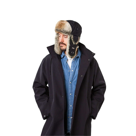 Barts Kamikaze Bomber Hat Grey Herringbone-Black #- 53 Degrees North 