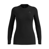 Odlo Women's Merino 160 Baselayer Top Crew Neck Black / X-Small-Black / Small-Black / Medium-Black / Large-Black / X-Large #- 53 Degrees North 