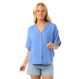 Ripcurl Women's Premium Surf Shirt Blue / X-Small-Blue / Small-Blue / Medium-Blue / Large-Blue / X-Large #- 53 Degrees North 