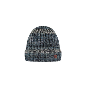 Barts Akotan Beanie Navy-Ochre-Dark Heather-Denim-Green #- 53 Degrees North 