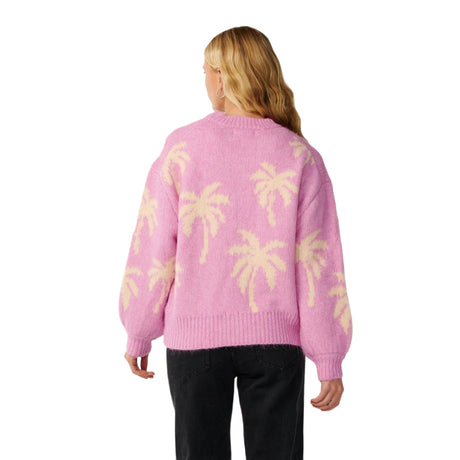 Women's Retro Swell Palm Jacquard Crew