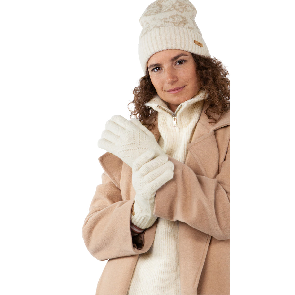 Barts Bridgey Gloves Morganite-Cream-Blue-Light Brown #- 53 Degrees North 