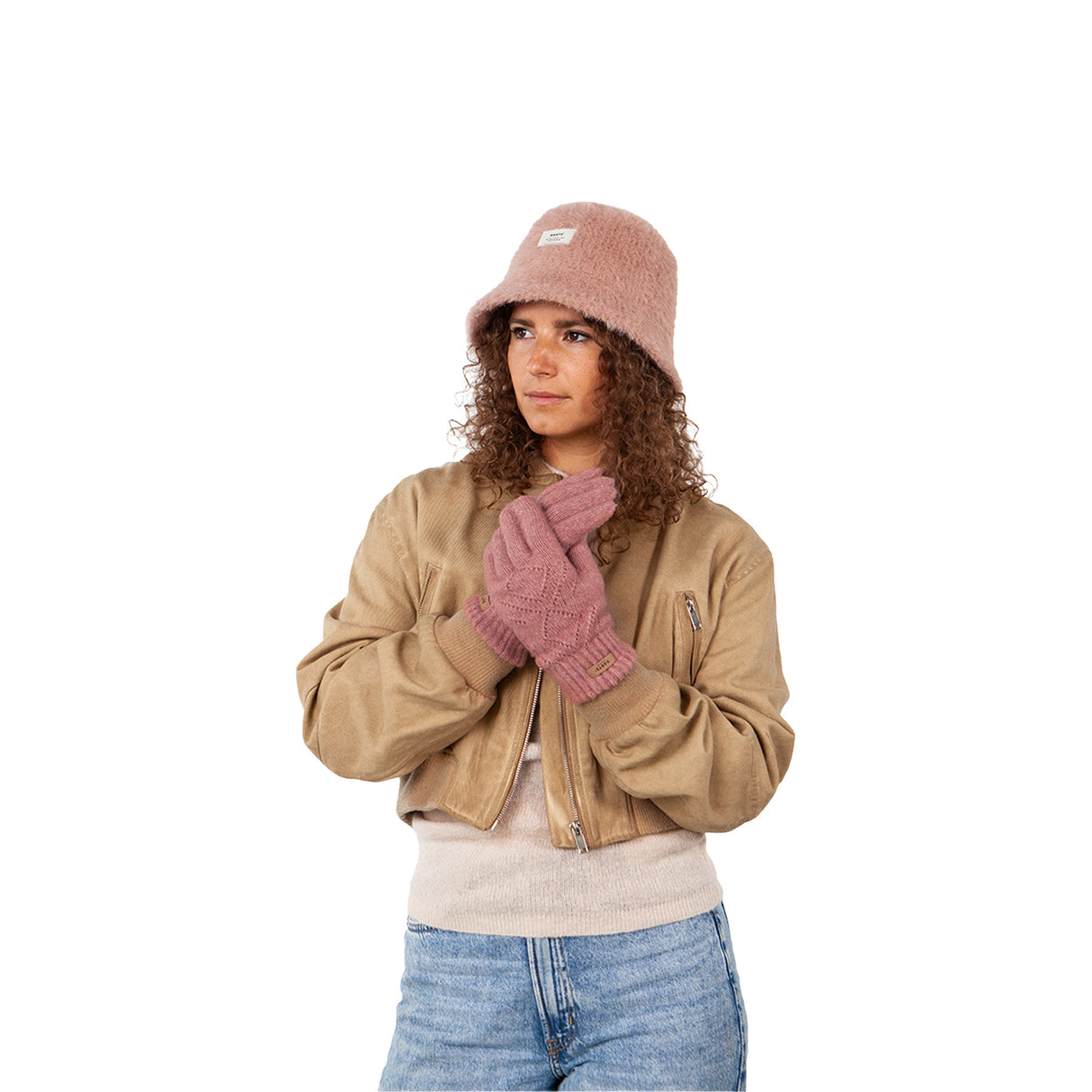 Barts Bridgey Gloves Morganite-Cream-Blue-Light Brown #- 53 Degrees North 