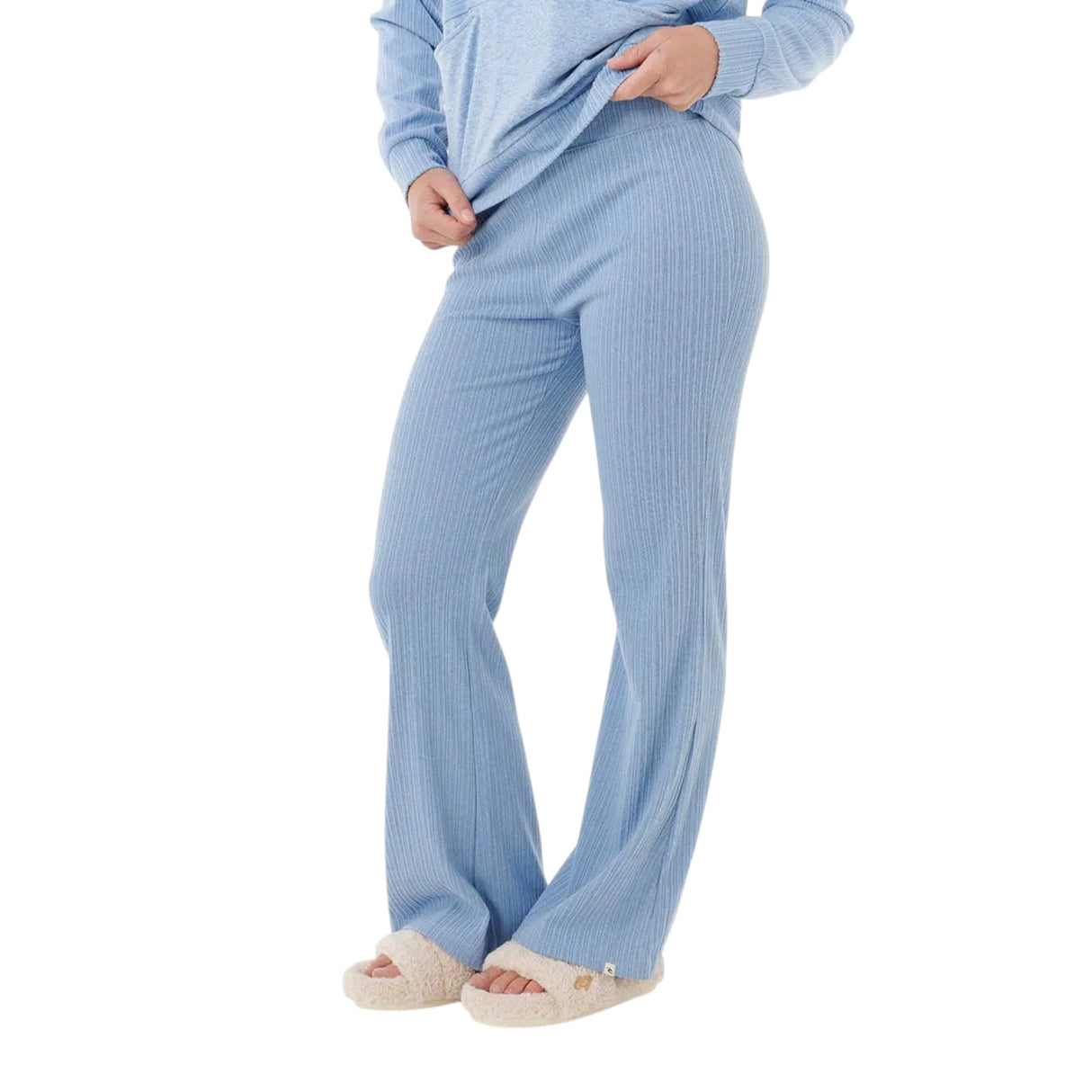 Ripcurl Women's Cosy Flare Trousers Blue Marle / X-Small-Blue Marle / Small-Blue Marle / Medium-Blue Marle / Large-Blue Marle / X-Large #- 53 Degrees North 