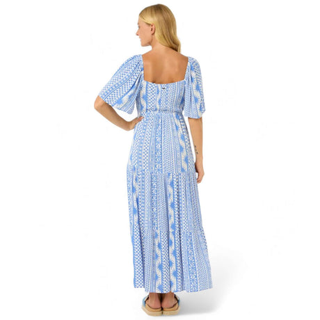 Ripcurl Women's San Carlos Short Sleeve Maxi Dress Blue / X-Small-Blue / Small-Blue / Medium-Blue / Large-Blue / X-Large #- 53 Degrees North 