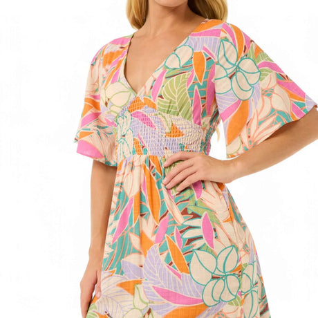 Ripcurl Women's Cala Vadella Midi Dress Multi / X-Small-Multi / Small-Multi / Medium-Multi / Large #- 53 Degrees North 