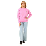 Ripcurl Women's Hibiscus Diamond Heritage Crew Pink / X-Small-Pink / Small-Pink / Medium-Pink / Large-Pink / X-Large #- 53 Degrees North 