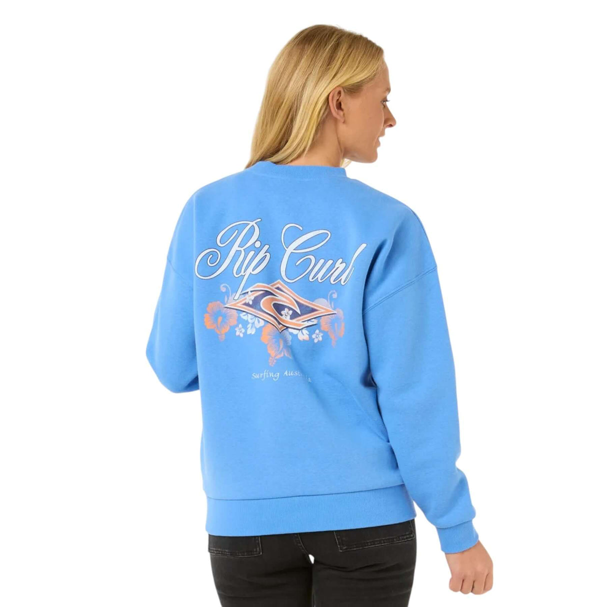 Ripcurl Women's Hibiscus Diamond Heritage Crew Pink / X-Small-Pink / Small-Pink / Medium-Pink / Large-Pink / X-Large #- 53 Degrees North 