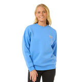 Ripcurl Women's Hibiscus Diamond Heritage Crew Pink / X-Small-Pink / Small-Pink / Medium-Pink / Large-Pink / X-Large #- 53 Degrees North 