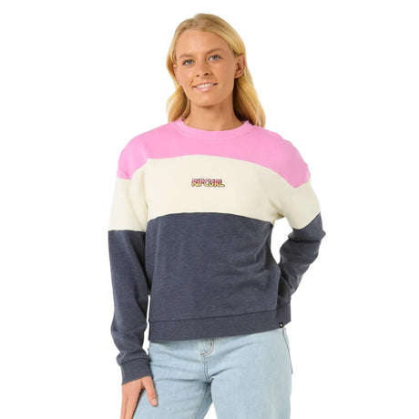 Ripcurl Women's Las Dalias Colourblock Crew Navy / X-Small-Navy / Small-Navy / Medium-Navy / Large-Navy / X-Large #- 53 Degrees North 