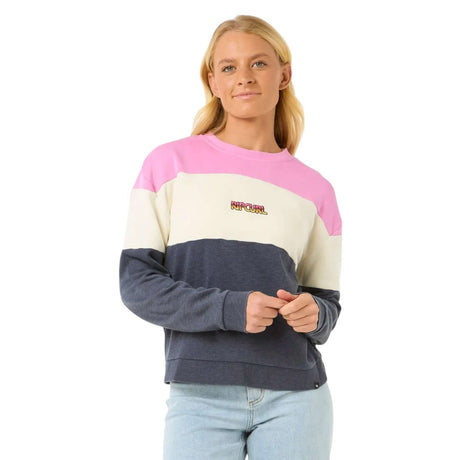 Ripcurl Women's Las Dalias Colourblock Crew Navy / X-Small-Navy / Small-Navy / Medium-Navy / Large-Navy / X-Large #- 53 Degrees North 