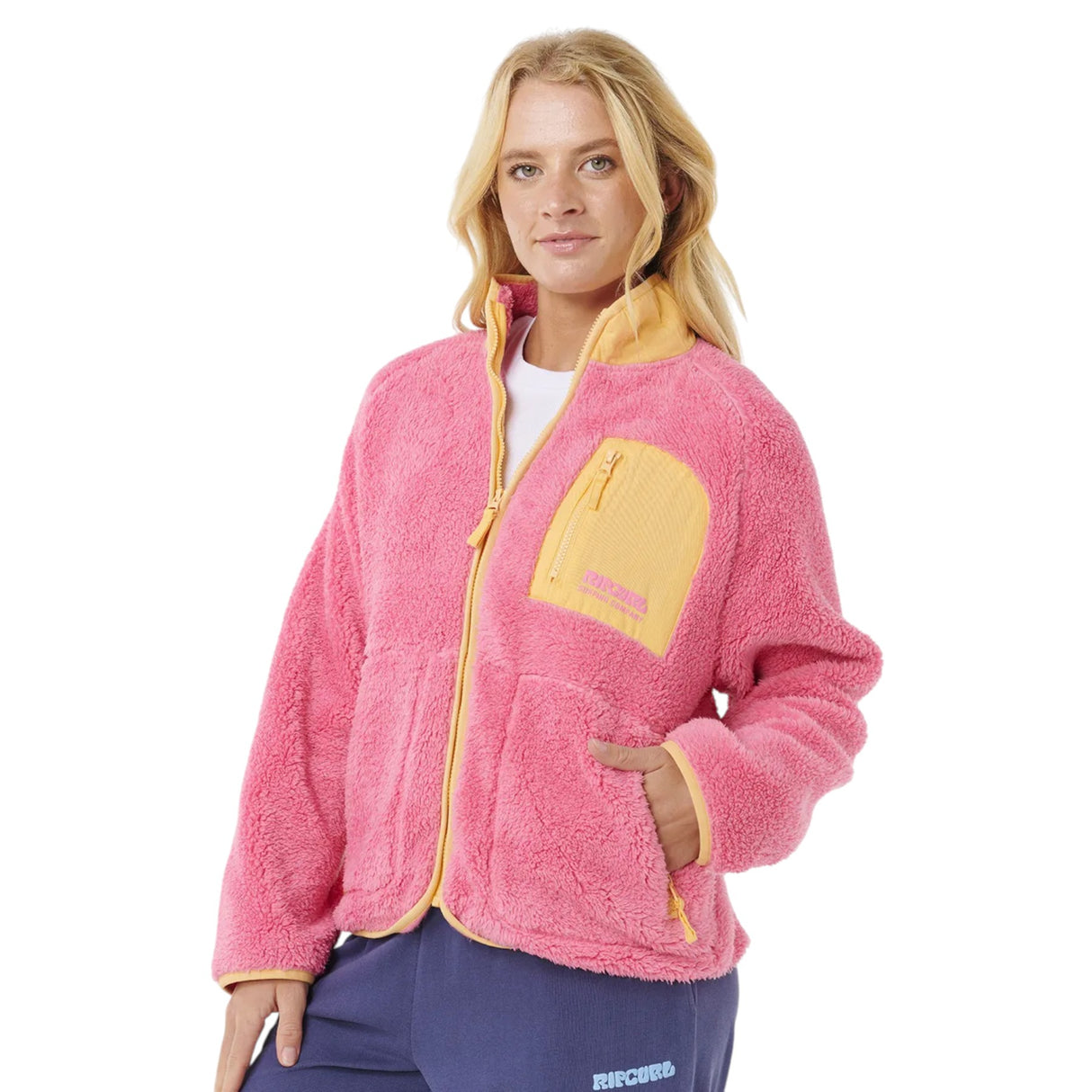 Ripcurl Women's Shore Break Polar Fleece Pink / X-Small-Pink / Small-Pink / Medium-Pink / Large-Pink / X-Large #- 53 Degrees North 