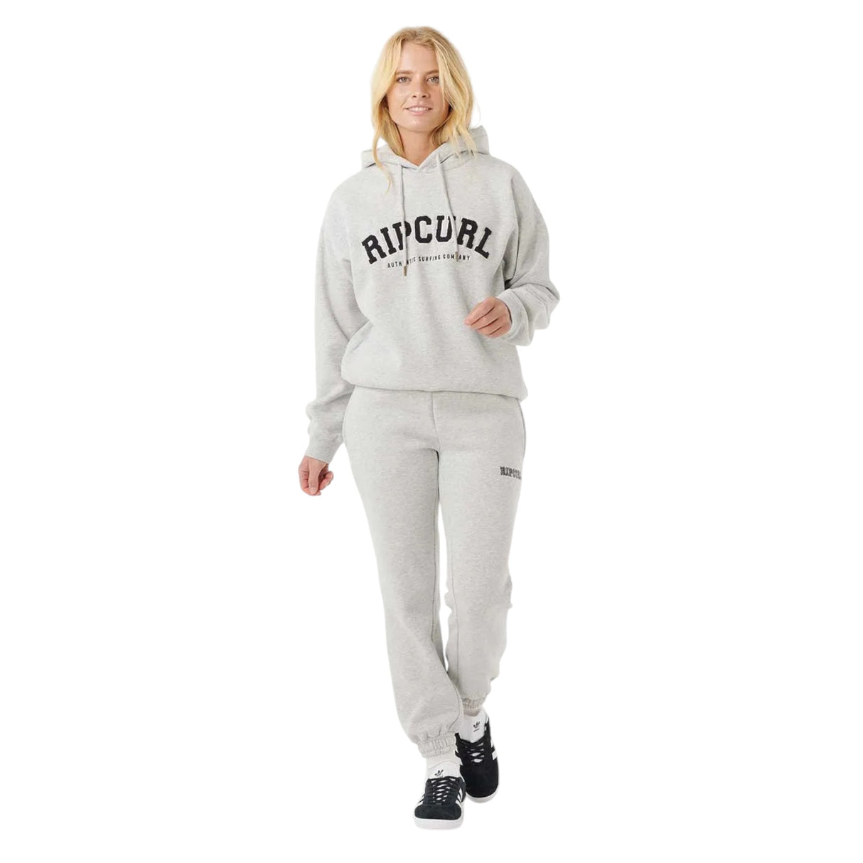 Ripcurl Women's Varsity Hoodie Grey Marle/Black / X-Small-Grey Marle/Black / Small-Grey Marle/Black / Medium-Grey Marle/Black / Large-Grey Marle/Black / X-Large #- 53 Degrees North 