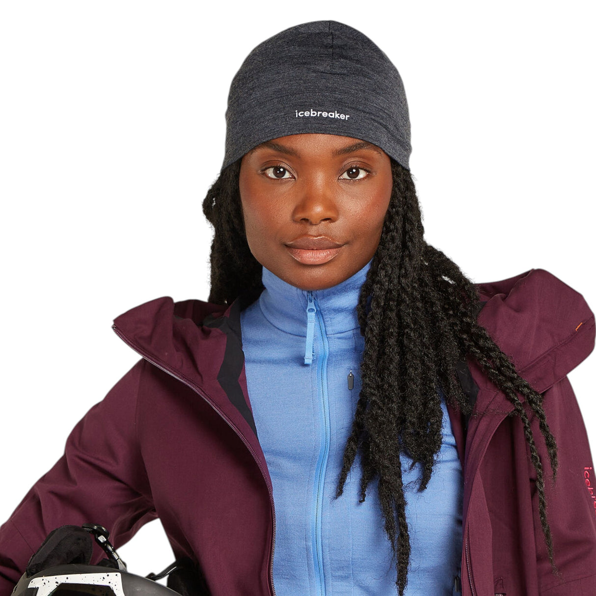 Icebreaker Unisex 200 Oasis Beanie Black-Jet Heather-Summit #- 53 Degrees North 