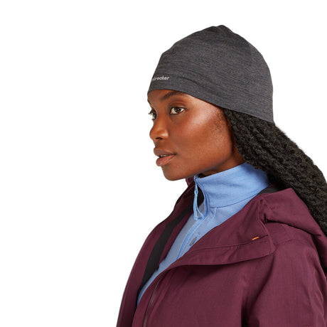 Icebreaker Unisex 200 Oasis Beanie Black-Jet Heather-Summit #- 53 Degrees North 