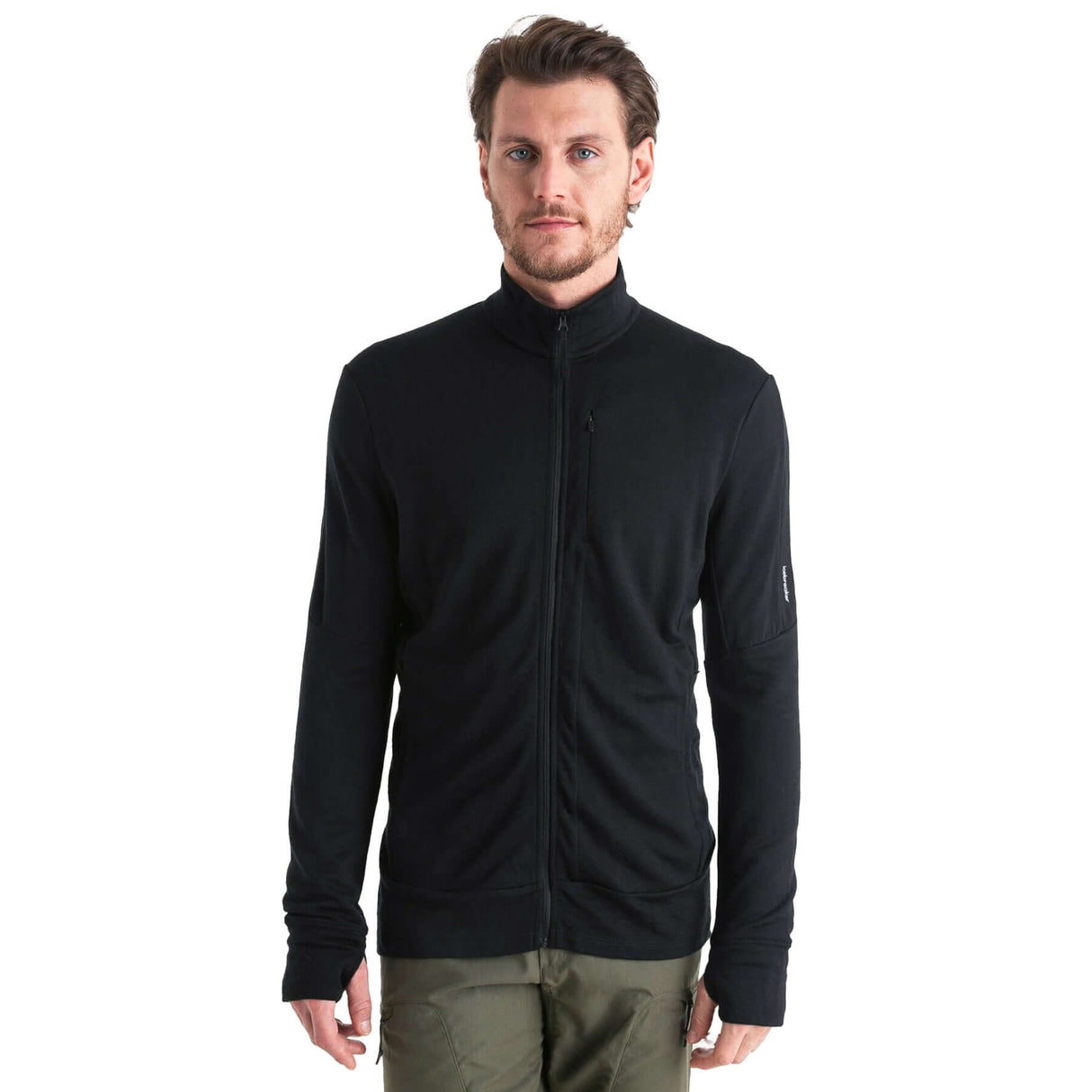 Icebreaker Men's 260 Quantum Long Sleeve Zip Midlayer Black / Small-Black / Medium-Black / Large-Black / X-Large-Black / XX-Large #- 53 Degrees North 